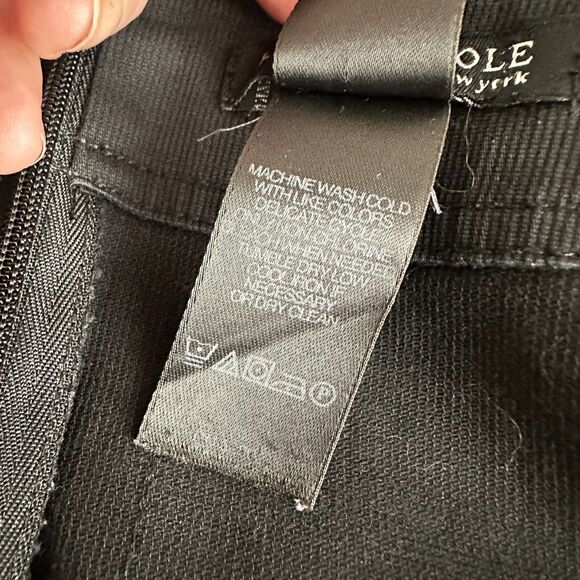 Kenneth Cole Skirt Women 8 Black Mini Zipper Pockets Athleisure Cute Goth Boho - Picture 4 of 7